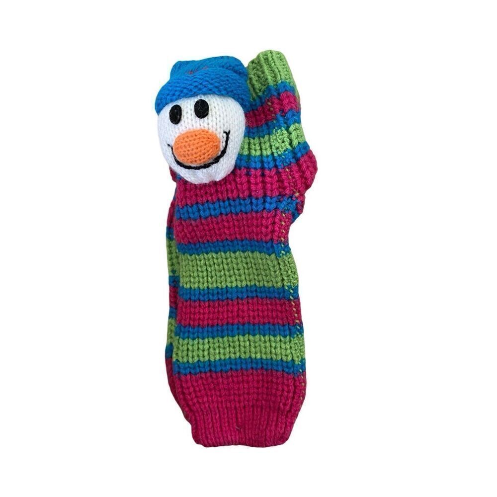 Nwt Knit Snowman Slipper Socks Grippy Non Slip Winter Snow